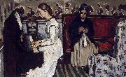 Paul Cezanne Madchen am Klavier painting